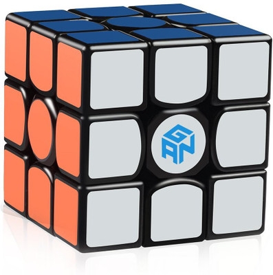 

D-Fantix Gans 356 Air Master 3x3 Speed Cube Gan356 Air Magic Cube Puzzles Black with New Blue Cores(1 Pieces)
