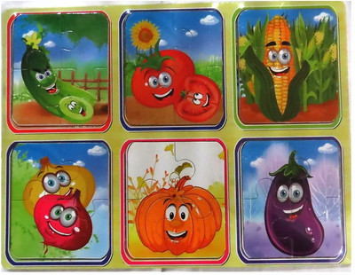 

Hnt Kids Vegetable jigsaw wooden puzzle(25 Pieces)