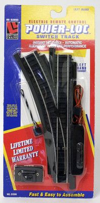 

Life-Like Power-Loc HO Scale Track - Left Hand Remote Control Switch(Black)
