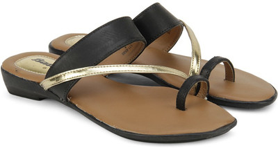 

Bata Women Gold.Black Flats