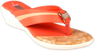 

Pipilika Women ORANGE & CAMEL Wedges
