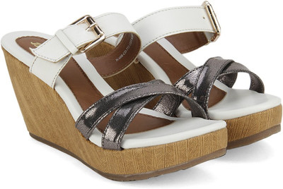 

Bata Women Silver Wedges