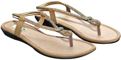 

Port Women Gold Flats