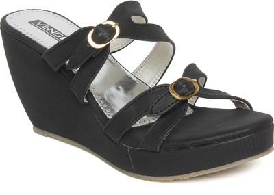 

Vendoz Women Black Wedges
