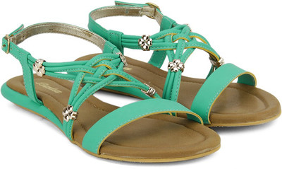 

Bata Women Green Flats