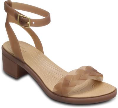 Crocs Women Bronze/Gold Heels