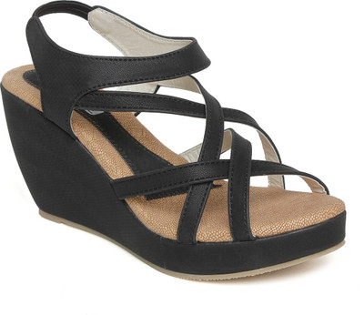 

Vendoz Women Black Wedges