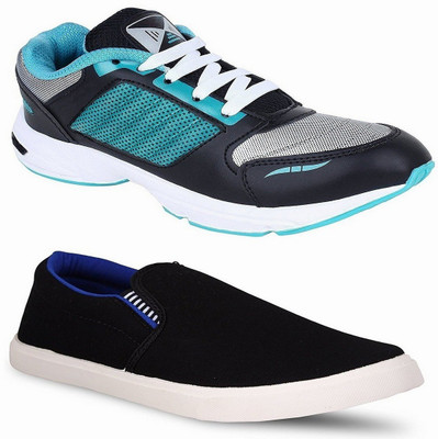 

Chevit Pack of 2 Outdoor Blue Sneakers Shoes and Running Shoes Casuals For Men(Multicolor, Tan