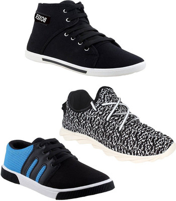 

Chevit Pack of 3 Running Shoes Casuals For Men(Multicolor, Blue