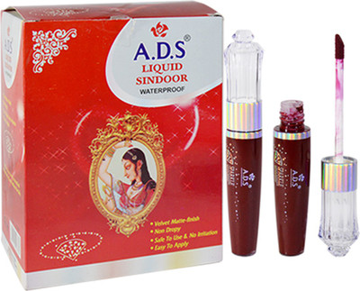 

ADS Waterproof Liquid Sindoor Pack Of 12Pcs KumKum(Red)