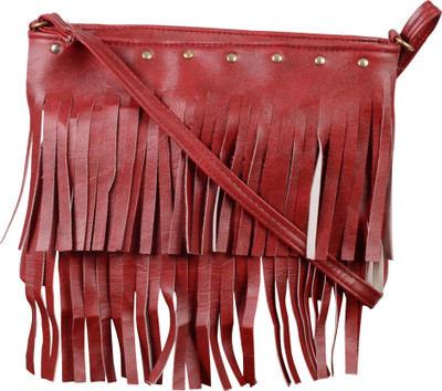 

Nxt Gen Girls Casual Red Leatherette Sling Bag