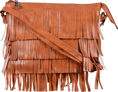 

Nxt Gen Girls Casual Brown Leatherette Sling Bag