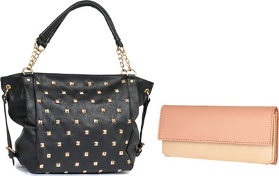 

Lychee Bags Women Evening/Party Black PU Satchel
