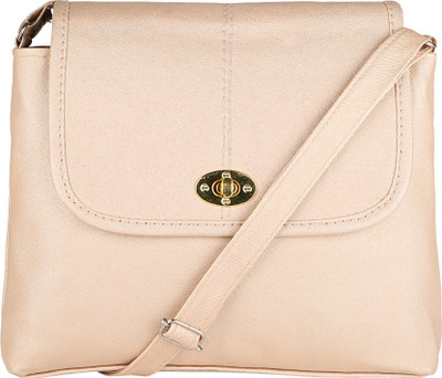 

Siddharth Sanya Women Casual Beige PU Sling Bag