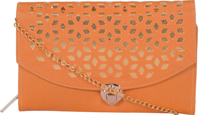 

Nxt Gen Girls Evening/Party Orange Leatherette Sling Bag
