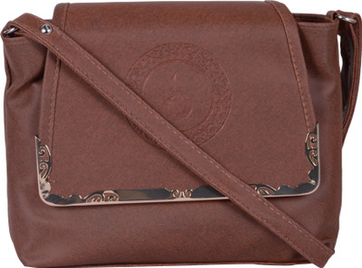 

Nxt Gen Girls Casual Brown Leatherette Sling Bag