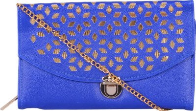 

Nxt Gen Girls Evening/Party Blue Leatherette Sling Bag