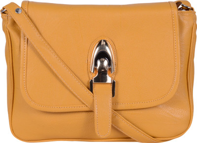 

Nxt Gen Girls Casual Yellow Leatherette Sling Bag