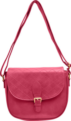 

tap fashion Women Casual Pink PU Sling Bag