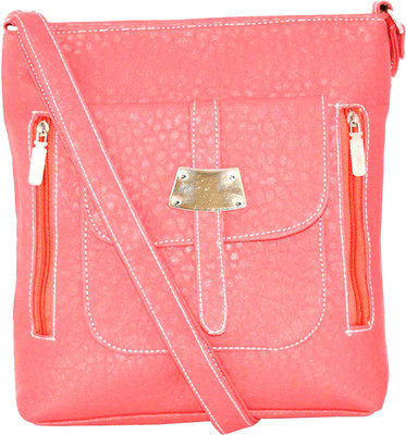 

Quick Fashion Women Evening/Party Pink PU Sling Bag
