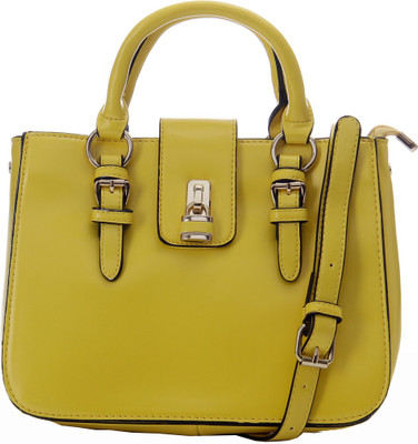 

GLAM DIVA Women Formal Yellow PU Hand-held Bag