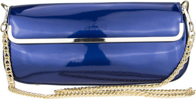 

Genious Women Evening/Party Blue PU Sling Bag