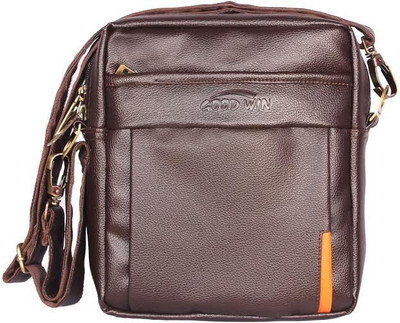 

Goodwin Men & Women Formal Brown Leatherette Sling Bag