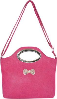 

Quick Fashion Women Casual Pink PU Sling Bag