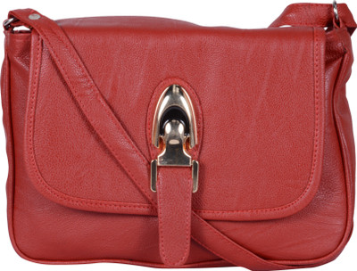 

Nxt Gen Girls Casual Red Leatherette Sling Bag