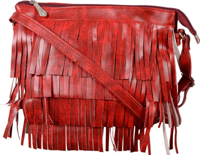 

Nxt Gen Girls Casual Red Leatherette Sling Bag