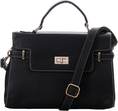

GLAM DIVA Women Formal Black PU Hand-held Bag