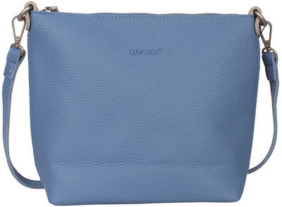 

Luvoksi Women Casual Blue Leatherette Sling Bag