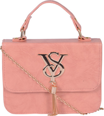

Nxt Gen Girls Evening/Party Pink Leatherette Sling Bag