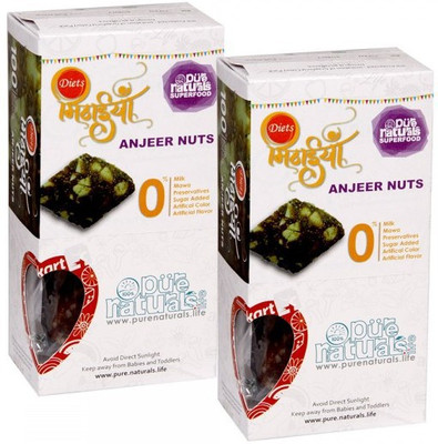 

Purenaturals Diets Mithai Anjeer Nuts- Set of 2(200 g, Pack of 2)
