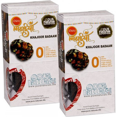 

Purenaturals Diets Mithai Khajoor Badaam- Set of 2(220 g, Pack of 2)