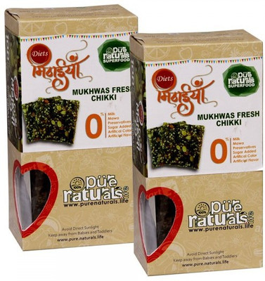 

Purenaturals Diets Chikki Mukhwas Fresh Chikki- Set of 2(200 g, Pack of 2)
