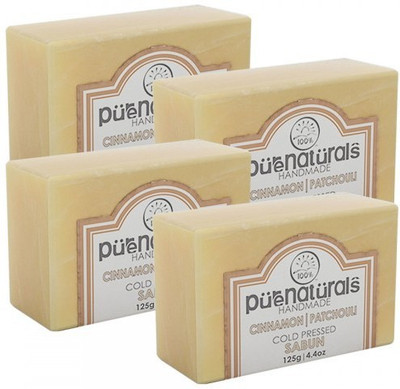 

Pure Naturals Hand Made Soap Cinnamon | Patchouli-Set of 4(500 g, Pack of 4)