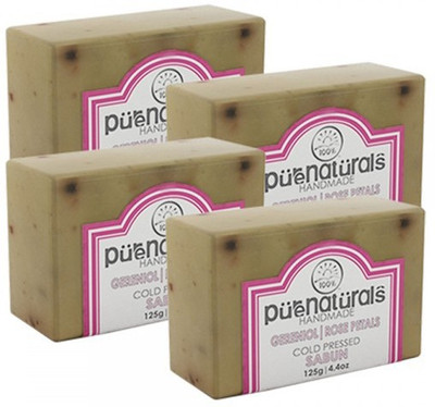 

Pure Naturals Hand Made Soap Gereniol | Rose Petals-Set of 4(500 g, Pack of 4)