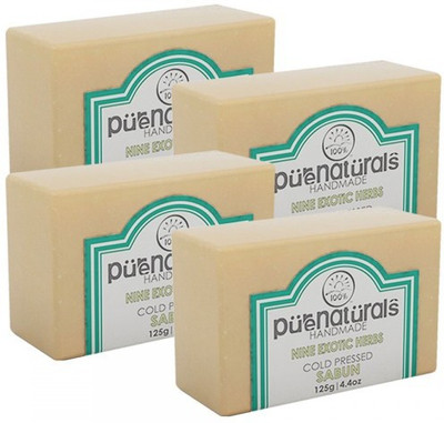 

Pure Naturals Hand Made Soap Nine Exotic Herbs-Set of 4(500 g, Pack of 4)