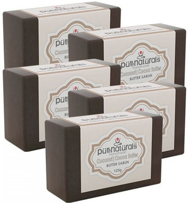 

Pure Naturals Butter Soap Coconut | Cocoa Butter-Set of 5(625 g, Pack of 5)