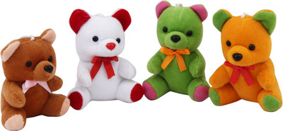 

Galaxy World Four Teddy Bears - 8 cm(Multicolor)