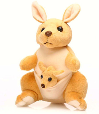 

Lata Mini Kangaroo with Baby - 22 cm(Beige)