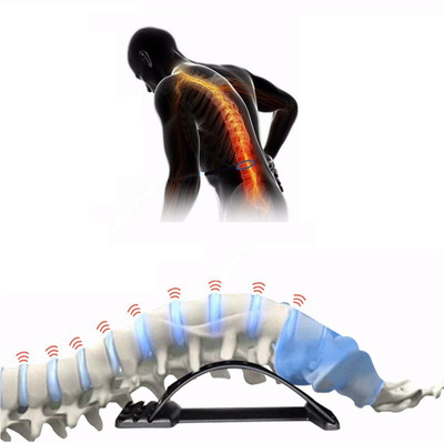

VibeX ™ ACUPRESSURE MAGIC Stretcher, Spine Comforter Device,Multi-Level Stretching Back & Abdomen Support (, Black