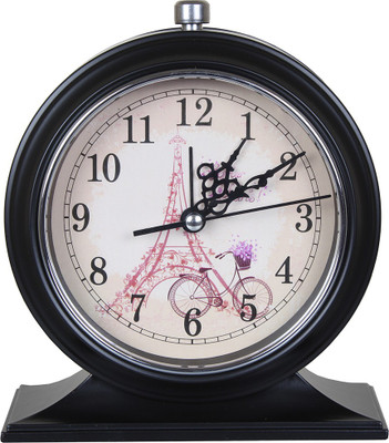 

Crazen Analog Designer clock with Led Backlight Black Clock