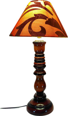 

Woodly Orange Golden Design Table Lamp(45 cm, Orange Gold)