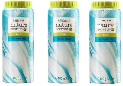 Oriflame Sweden Nature Secrets Cooling Breeze Talc (Pack of 3)(3 x 100 g)