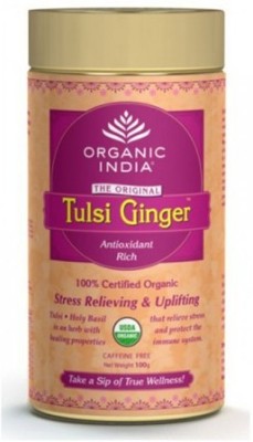 

Organic India Tulsi Ginger - 100g Tin Infusion Tea Bag(100 g)