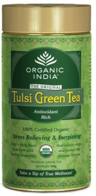 

Organic India Tulsi Green - 100g Tin Infusion Tea Bag(100 g)