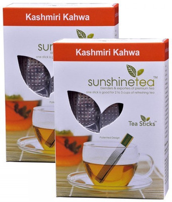 

Sunshine Kashmiri Kahwa Tea - 10 Tea Sticks-Set of 2 Infusion Tea Bag(10 g)