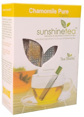 

Sunshine Chamomile Pure Organic Tea - 10 Tea Sticks Infusion Tea Bag(10 g)